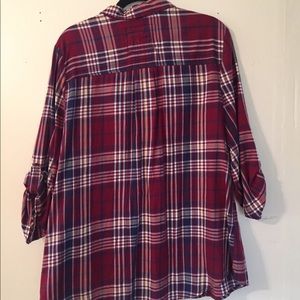 Oversized plaid shirt